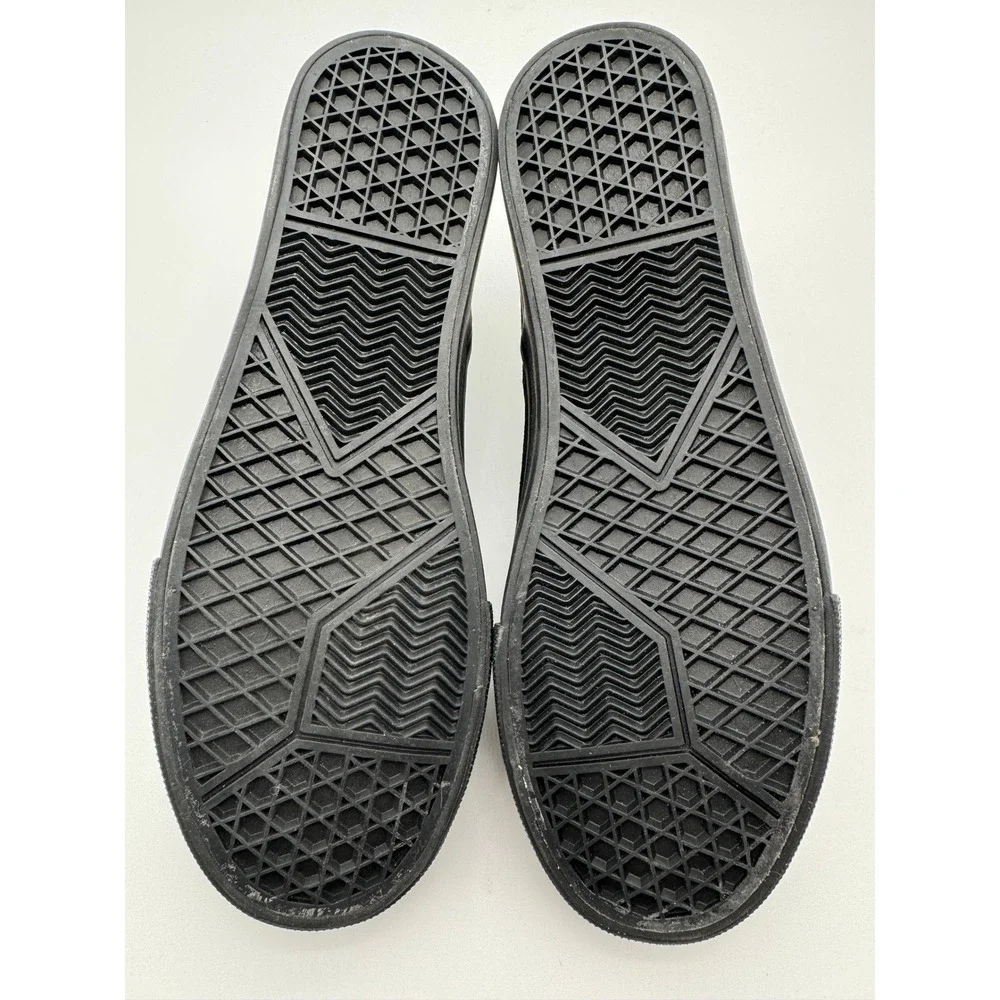 Mens Slip On Sneakers Black Canvas Casual‎ Shoes Size 10 EU 47